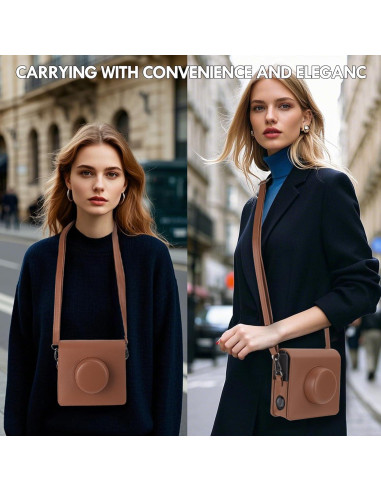 Funda para cámara Fujifilm Instax Wide EVO Marrón 2-en-1