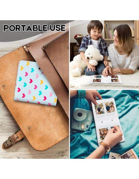 Álbum de Fotos Rekeen 112 Bolsillos 2x3 Pulgadas Azul