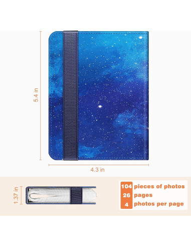 Álbum de Fotos Fintie para Fujifilm Instax Mini - 104 Fotos