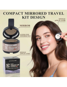 Polvo Húmedo para Retoque de Raíces SOVONCARE Marrón Claro 41 g 2