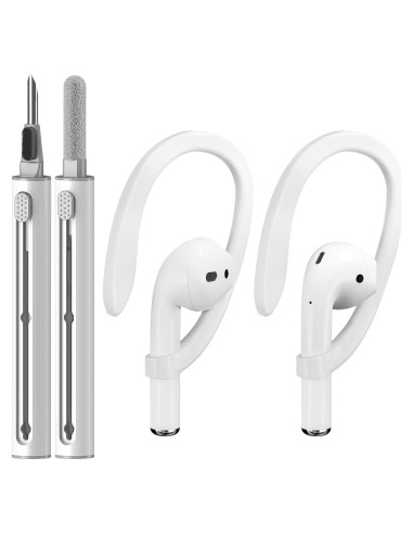 Ganchos Antideslizantes para AirPods Pro 1/2/3/4 + Limpieza