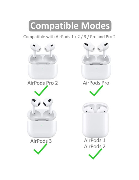 Ganchos para Orejas IiEXCEL Ajustables Antideslizantes AirPods