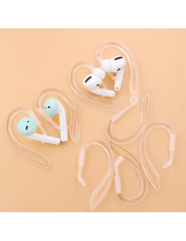 Ganchos para Orejas IiEXCEL Ajustables Antideslizantes AirPods
