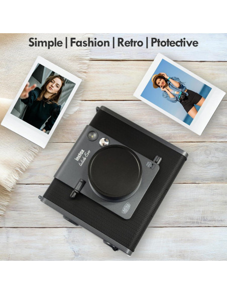 Tapa de Lente HIYQIN para Fuji Instax Wide Evo - Aluminio Negro