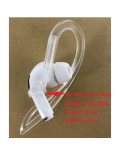 Ganchos Antideslizantes JNSA para AirPods Pro - 1 Par Transparente 2