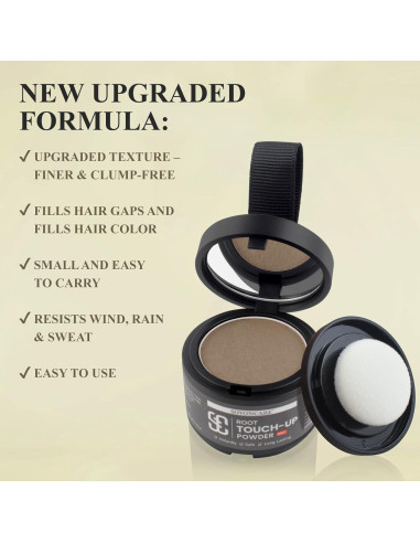 Polvo Húmedo para Retoque de Raíces SOVONCARE Marrón Claro 41 g