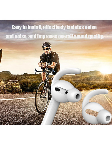 Ganchos de Silicona Antideslizantes para AirPods 1 y 2 - 2 Pares