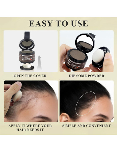 Polvo Húmedo para Retoque de Raíces SOVONCARE Marrón Claro 41 g