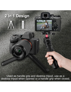 Trípode Mini de Aluminio MINIFOCUS - Soporte para Cámaras y Móviles 2