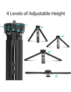 Trípode Mini de Metal Andoer para Cámara DSLR y Proyector 2