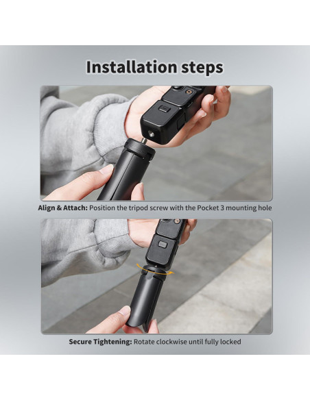 Trípode Mini Negro para DJI Osmo Pocket 3 - Soporte Portátil