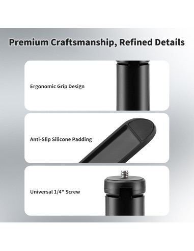 Trípode Mini Negro para DJI Osmo Pocket 3 - Soporte Portátil