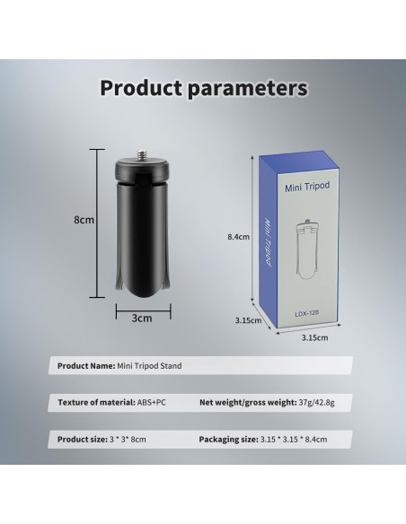 Trípode Mini Negro para DJI Osmo Pocket 3 - Soporte Portátil