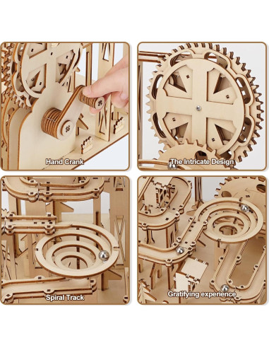 Juego de rompecabezas 3D LCOCWMY pista de canicas DIY