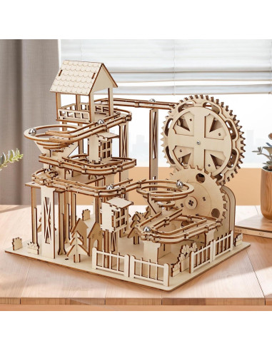 Juego de rompecabezas 3D LCOCWMY pista de canicas DIY