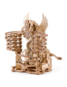 iDventure Carrera de Canicas de Madera DIY Dragón - Kit 3D