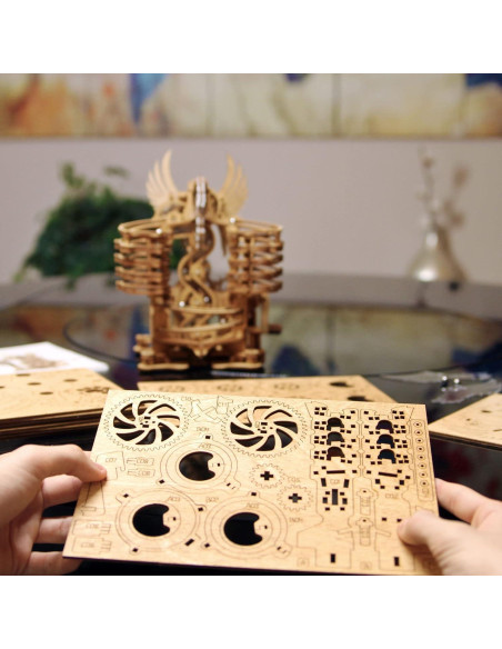 iDventure Carrera de Canicas de Madera DIY Dragón - Kit 3D