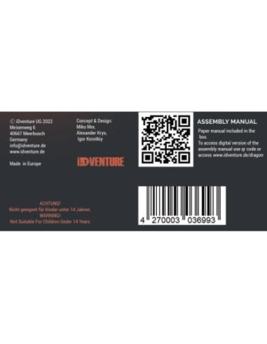 iDventure Carrera de Canicas de Madera DIY Dragón - Kit 3D