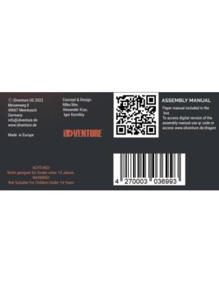 iDventure Carrera de Canicas de Madera DIY Dragón - Kit 3D