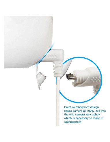 Cable de Carga 3M FARSAIL para Arlo Pro y Pro 2 Impermeable