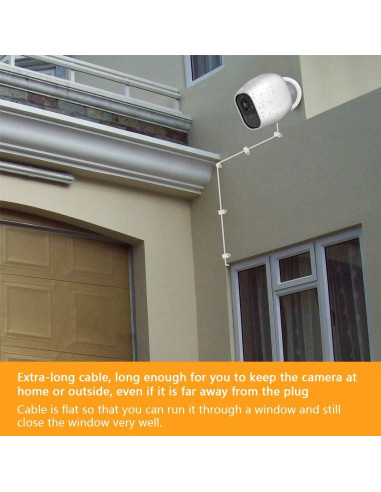 Cable de Carga 3M FARSAIL para Arlo Pro y Pro 2 Impermeable