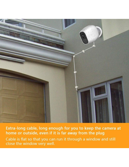 Cable de Carga 3M FARSAIL para Arlo Pro y Pro 2 Impermeable