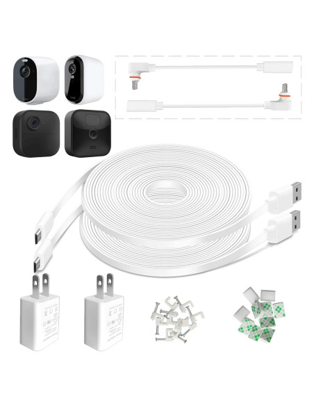Cable de carga exterior AYIIFEI 7.92m para Arlo y Blink