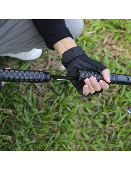 Hacha de Camping LIANTRAL Plegable Táctica con Martillo y Funda