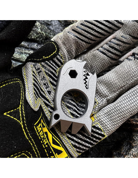 Barra de Palanca EDC LULAOLIU de Titanio 61mm Gris