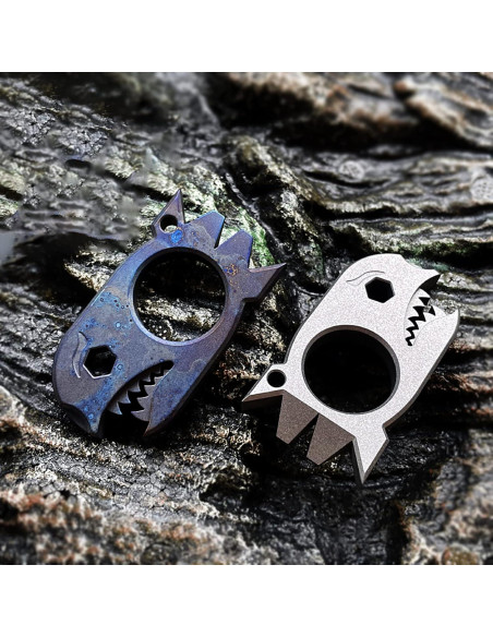 Barra de Palanca EDC LULAOLIU de Titanio 61mm Gris