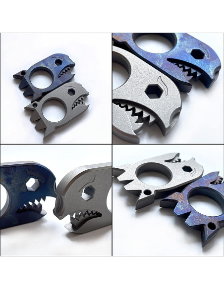 Barra de Palanca EDC LULAOLIU de Titanio 61mm Gris