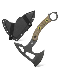 Hacha de Camping Ccanku C1392 Acero DC53 Mango Micarta 30cm