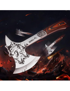 Hacha de Camping TIVOLI 34 cm con Funda de Nailon y Caja de Regalo 2