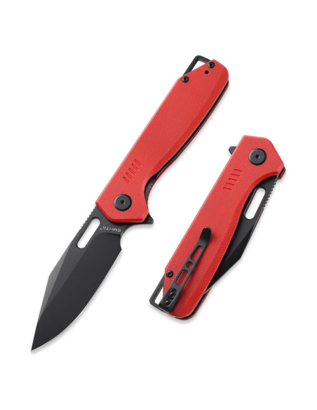 Cuchillo Plegable EMHTiii Rojo con Hoja de Acero D2 8.5cm