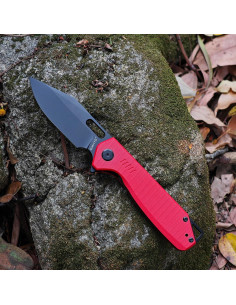 Cuchillo Plegable EMHTiii Rojo con Hoja de Acero D2 8.5cm 2