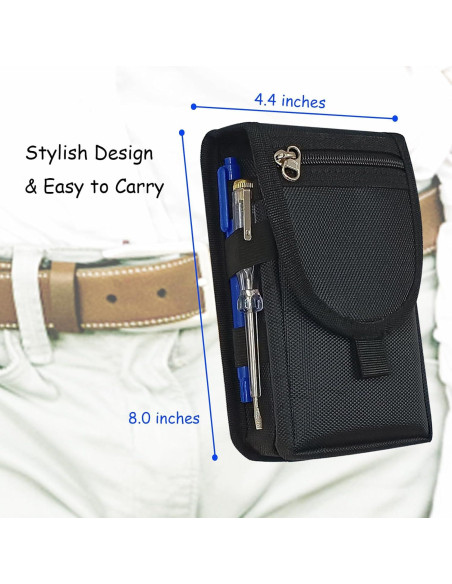 Bolsa de Herramientas de Cintura FAUDRECRO Nylon Resistente