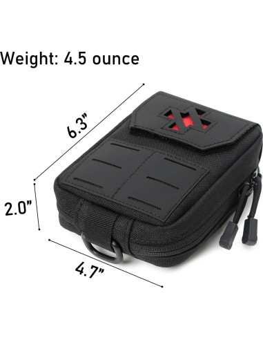 Bolsa EMT Molle Lemubeane Táctica 11.94x5.08x16cm Marrón