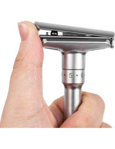 Maquinilla de Afeitar Clásica QSHAVE Doble Cuchilla Ajustable