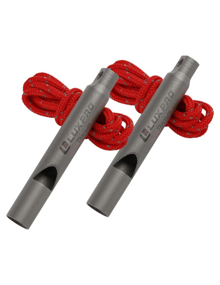 Silbato de Titanio LUXPRO LP73 Ultra-Ligero para Emergencias