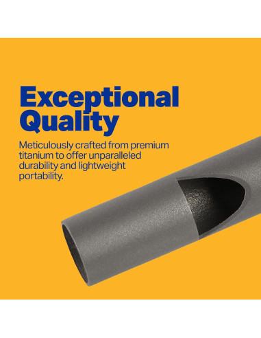 Silbato de Titanio LUXPRO LP73 Ultra-Ligero para Emergencias