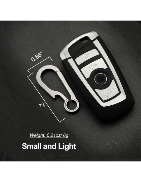 Llavero de Carabina de Titanio PJYTAC TKC02B Plata