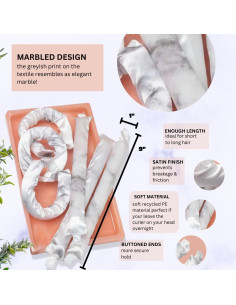 Rulos de Satén Kitsch - Rizador Sin Calor, 6 Piezas 2