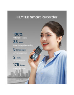 Grabadora de Voz Digital iFLYTEK con Bolsa Protectora 2