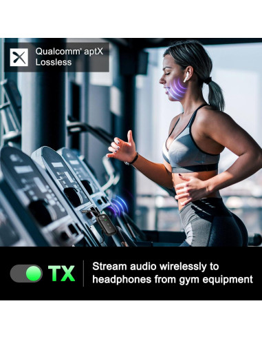 Adaptador Bluetooth 5.4 Beeitzie B103 2-en-1 para Aviones