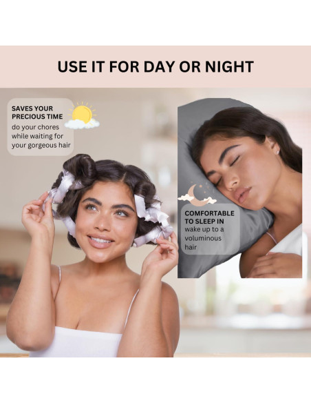 Rulos de Satén Kitsch - Rizador Sin Calor, 6 Piezas