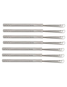 Limpiador de Oídos Yosoo de Acero Inoxidable 3 Anillos - 7 Piezas