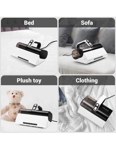 Aspiradora de Mano Dizikzo 500W con Filtro HEPA y Luz LED