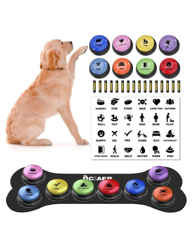 Botones de Comunicación para Perros DCIAER - 8 Botones Grabables