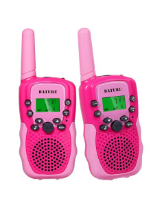 Walkie Talkies BATURU para Niñas 2-Pack Rosa 4-8 Años
