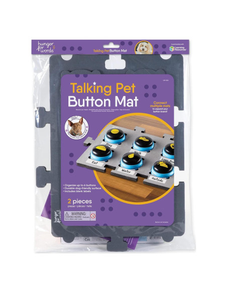 Alfombrilla de Botones para Mascotas Hambre por Palabras - 1pc